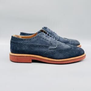 J. Crew Factory Blue Suede Oxfords